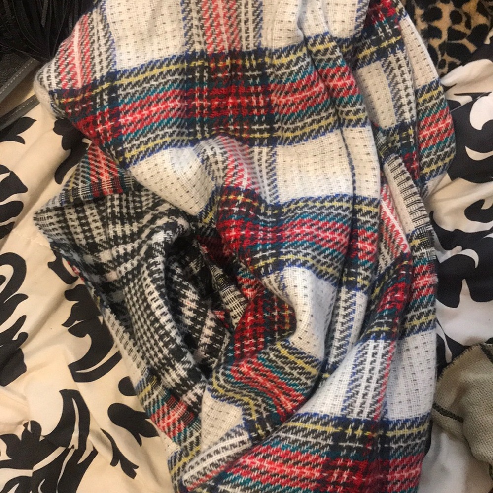 Plaid Blanket Scarf
